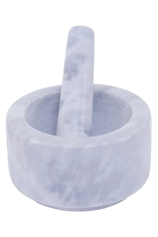 Salerno 250Ml Grey Marble Mortar And Pestle