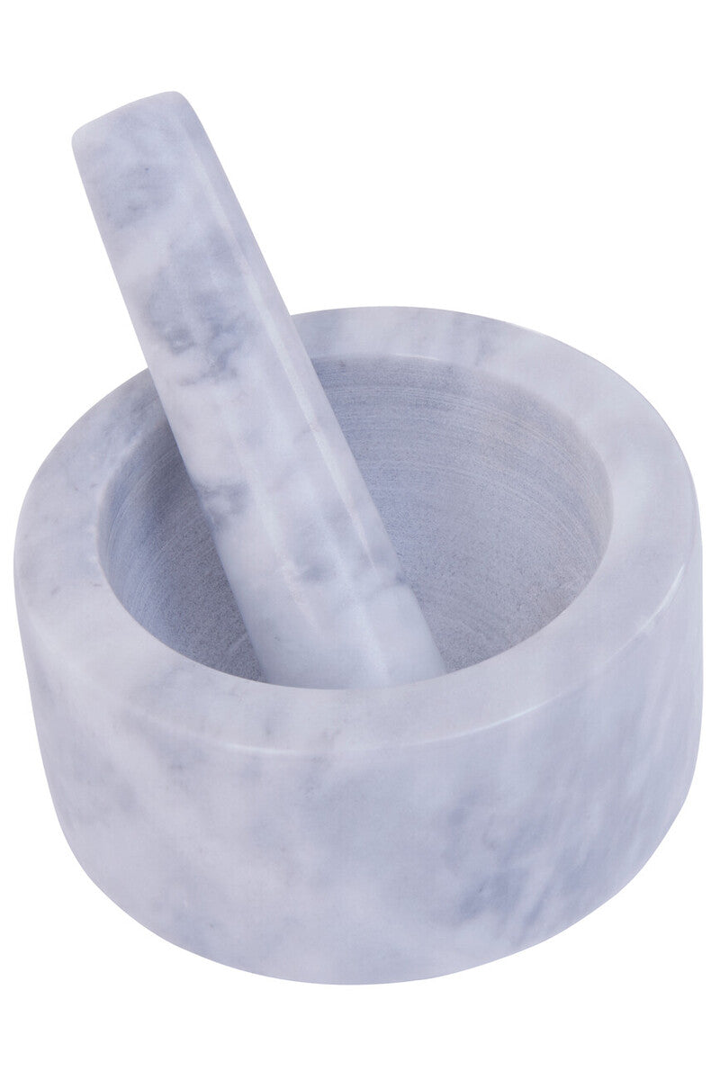 Salerno 250Ml Grey Marble Mortar And Pestle