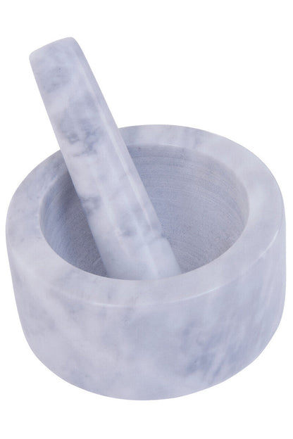 Salerno 250Ml Grey Marble Mortar And Pestle
