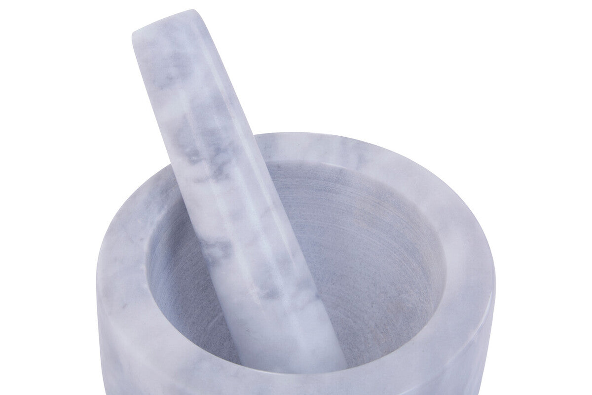 Salerno 250Ml Grey Marble Mortar And Pestle