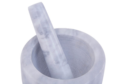 Salerno 250Ml Grey Marble Mortar And Pestle