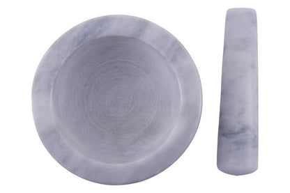 Salerno 250Ml Grey Marble Mortar And Pestle