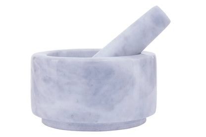 Salerno 250Ml Grey Marble Mortar And Pestle