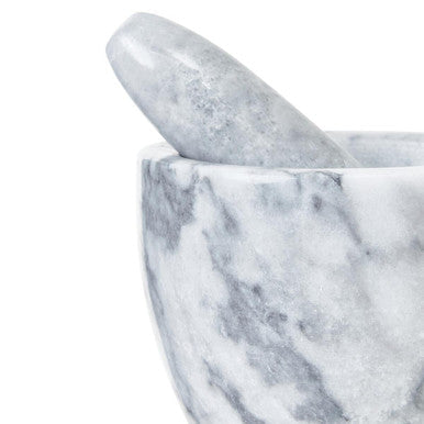 Grey Marble Tapered Mortar and Pestle | Salerno