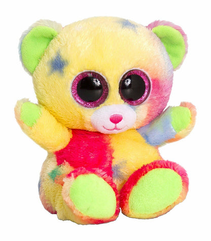 Keel Toys 15 cm Animotsu Rainbow Bear Plush Toy