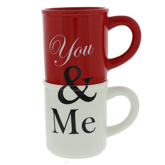 Juliana 2 Piece Mug GIft Set "You & Me"