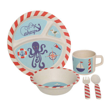 Kids 5 Piece Pirate Bamboo Dinner Set | Eden