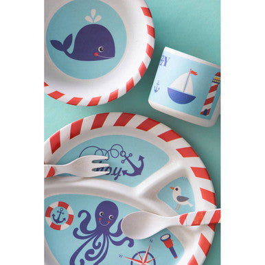 Kids 5 Piece Pirate Bamboo Dinner Set | Eden