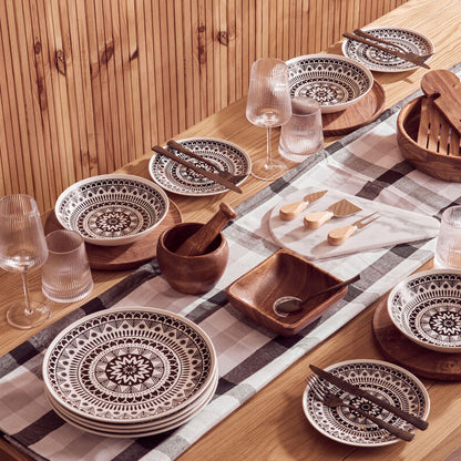 Kora Acacia Wood Large Square Platter