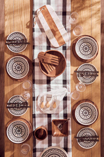 Kora Acacia Wood Large Square Platter