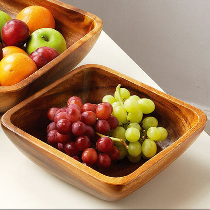 Kora Acacia Large Square Serving Bowl