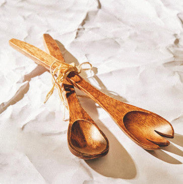 Kora Acacia Large Salad Servers