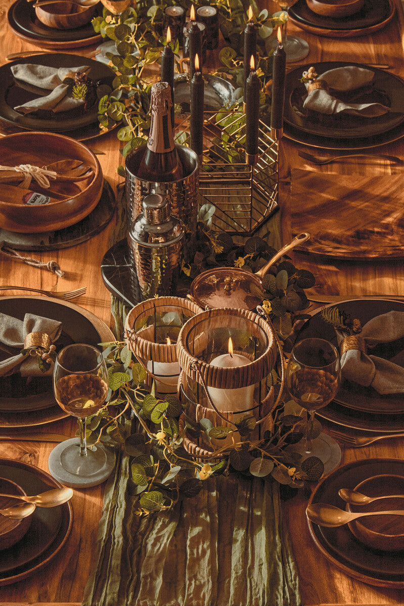 Kora Acacia Square Serving Platter
