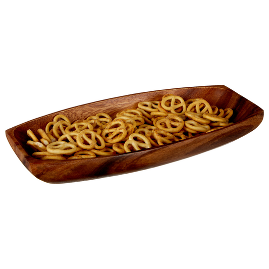 Kora Small Oblong Platter Dish In Acacia Wood