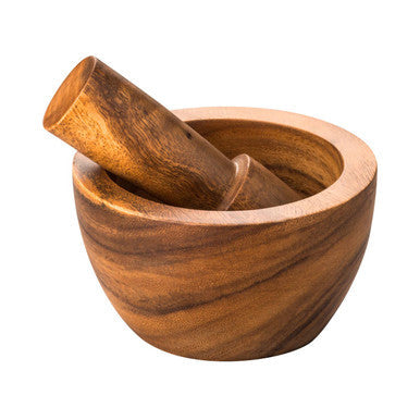 Acacia Wood Mortar and Pestle - Kora