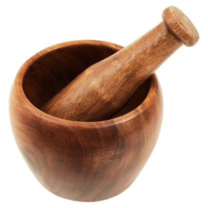 Acacia Wood Tapered Mortar and Pestle | Kora