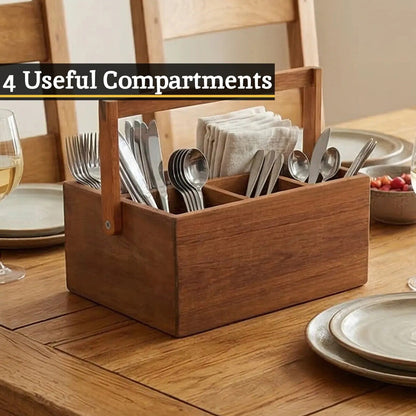 Socorro Acacia Cutlery Caddy