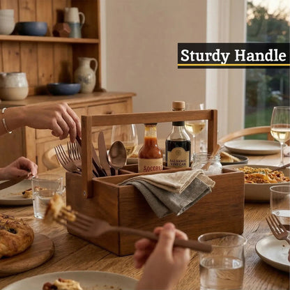 Socorro Acacia Cutlery Caddy