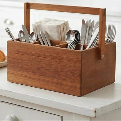 Socorro Acacia Cutlery Caddy