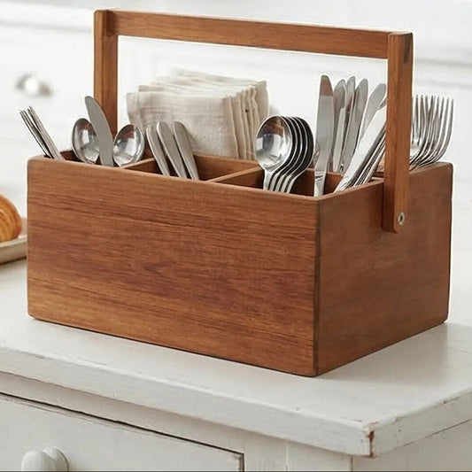 Socorro Acacia Cutlery Caddy