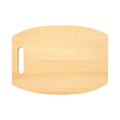 Curved Rectangular Beech Wood Chopping And Serving Board