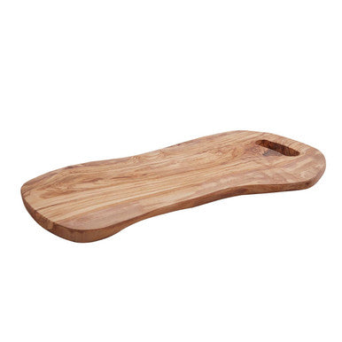 Kora Serving Board With Handle In Olive Wood