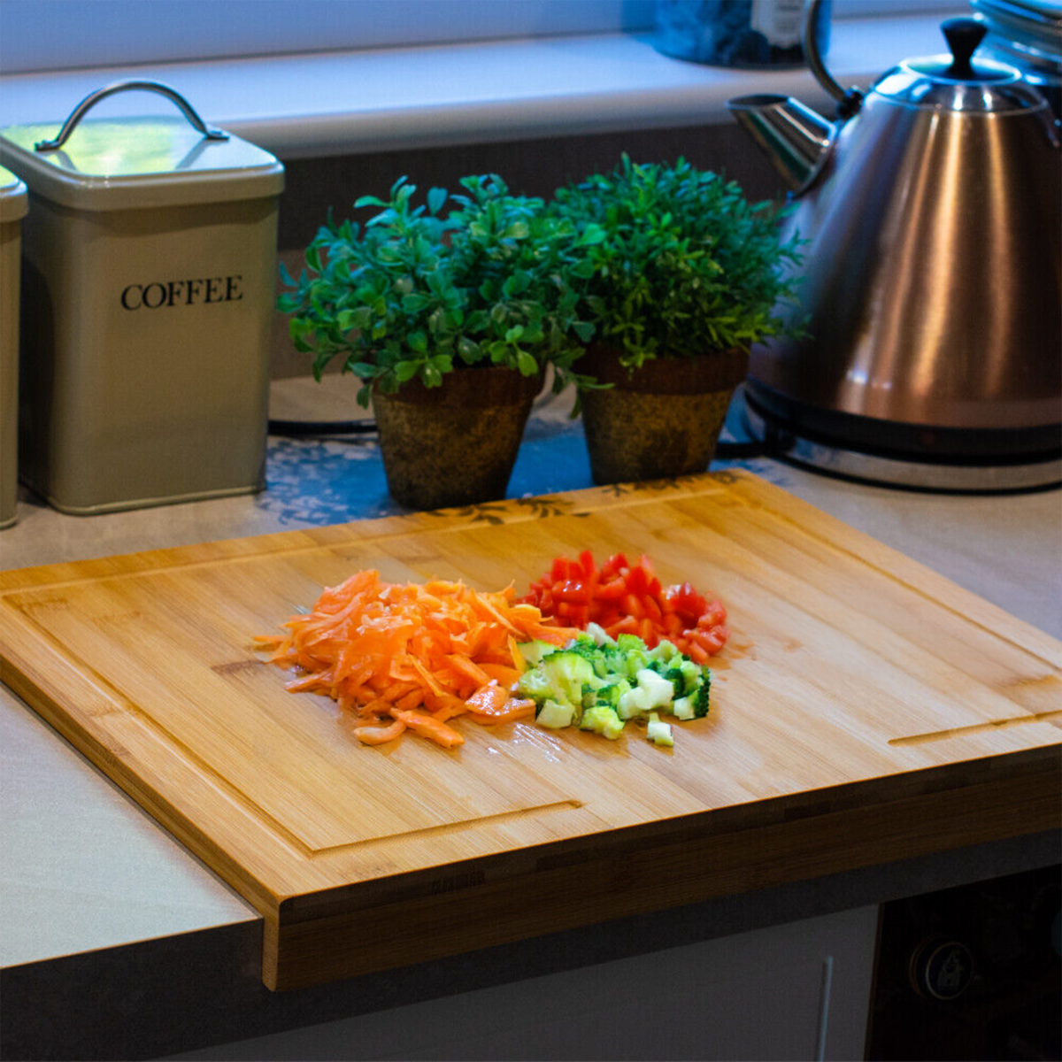Aleki Rectangular Bamboo Chopping And Serving Board
