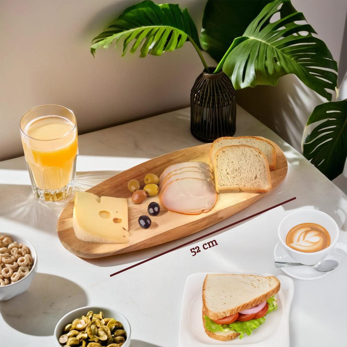 Kora Acacia Oval Serving And Chopping Board