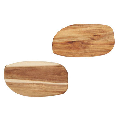 Kora Acacia Set Of 2 Serving And Chopping Board