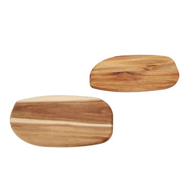 Kora Acacia Set Of 2 Serving And Chopping Board