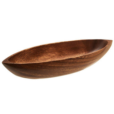 Kora Acacia Boat Shaped Serving Dish