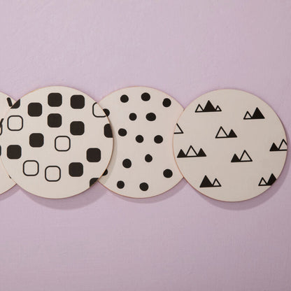 Mimo Set Of 4 Eclectic All Sorts Coaster
