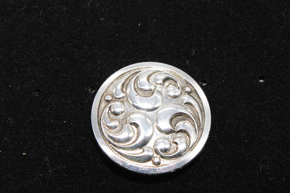 Vintage Silver Tone Scarf Ring