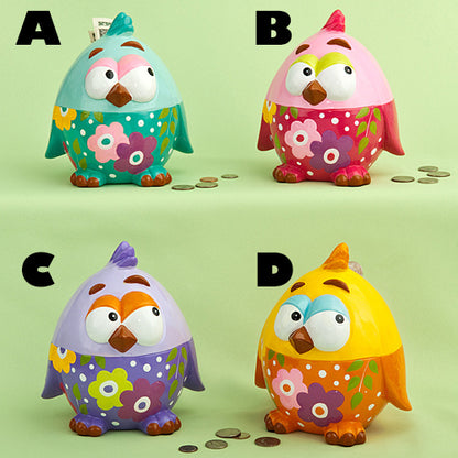 Multicoloured Ceramic Baby Chick Money Box Piggy Bank