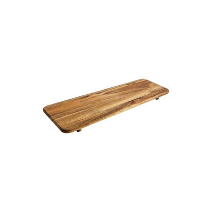 Acacia Wood Display Platter Raised Serving Board With Feet - Cheese Charcuterie