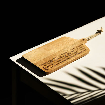 Cheese Board Serving Platter Writing Display Wine Tray