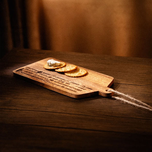 Cheese Board Serving Platter Writing Display Wine Tray