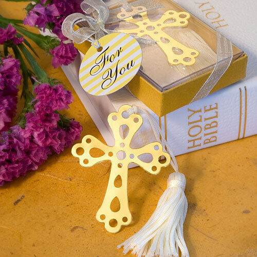 Book Lovers Collection Gold Cross Design Bookmark