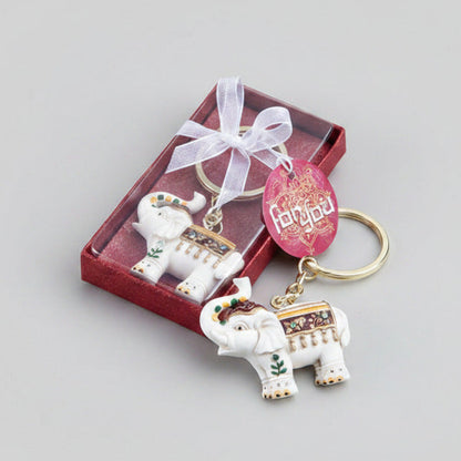 Majestic Elephan Design Keychain Favors