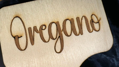 Wooden Herb Plant Labels / Markers, Set of 8