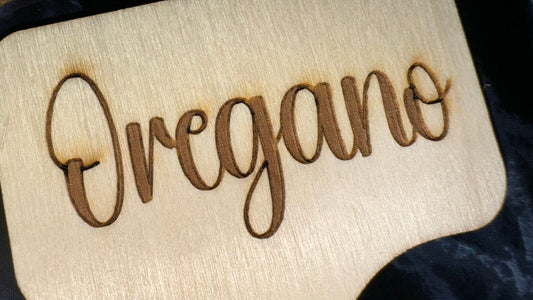 Wooden Herb Plant Labels / Markers, Set of 8