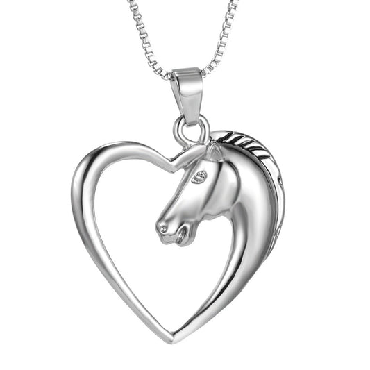 Horse Head Necklace - in Silver or Gold