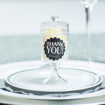 Chalkboard Style Thank You Stickers