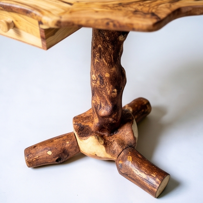 Olive Wood Hand Crafted Wooden Chess Board Set Table With Pieces