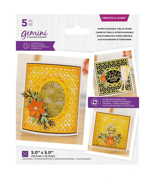 Gemini Create-A-Card Die - Interchangeable Trellis Frame