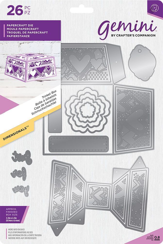 Gemini Dimensionals Die ~ Trinket Box