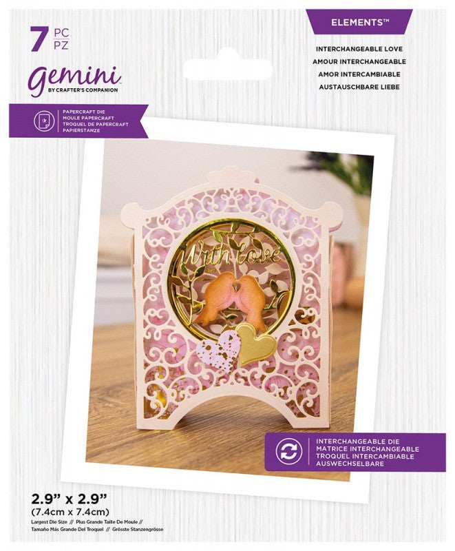 Gemini Elements Metal Die ~ Interchangeable Love