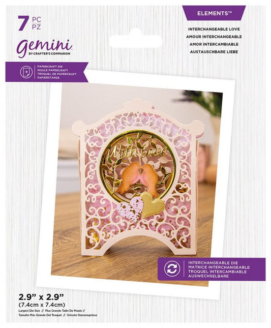 Gemini Elements Metal Die ~ Interchangeable Love