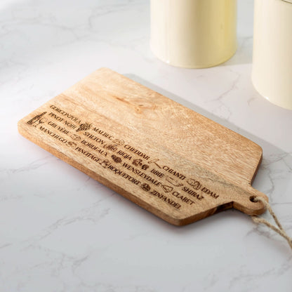 Cheese Board Serving Platter Writing Display Wine Tray