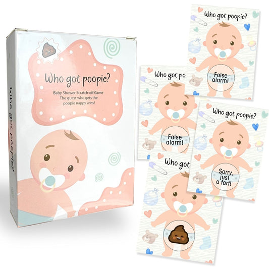 Baby Shower Games, Scratch Off Game, Silly Activity for Ice Breakers, Baby Shower Activity and Ideas